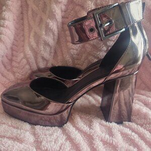 DKNY Women's Barra Platform Block Heel Pumps